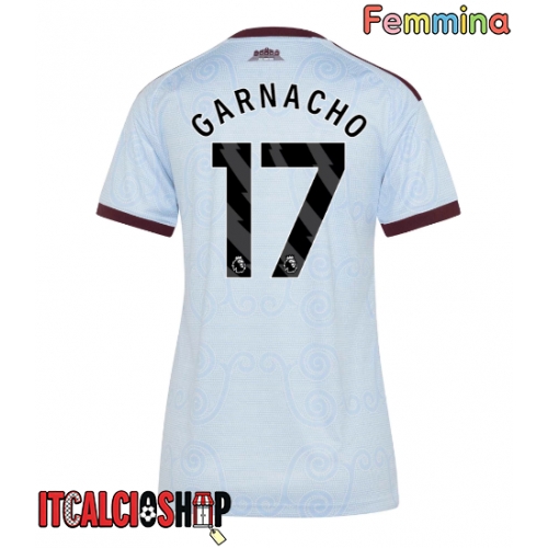 Aston Villa Alejandro Garnacho #17 Terza Maglia Femmina 2026-27 Manica Corta